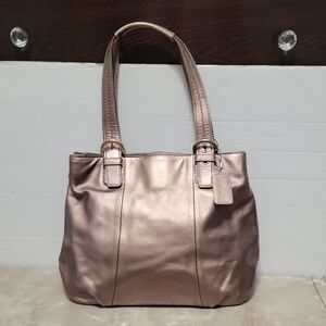 Coach Metallic Bronze Shoulder Bag